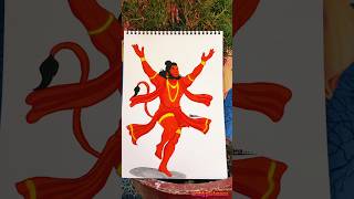 Hanuman ji drawing 🚩🎨🚩🙏#shorts #art #drawing #hanuman #hanumanji #hanumanchalisa #sketch #artist