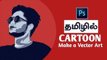 Cartoon Photo Editing - Photoshop Tamil Editing tutorial - Vector Art Design