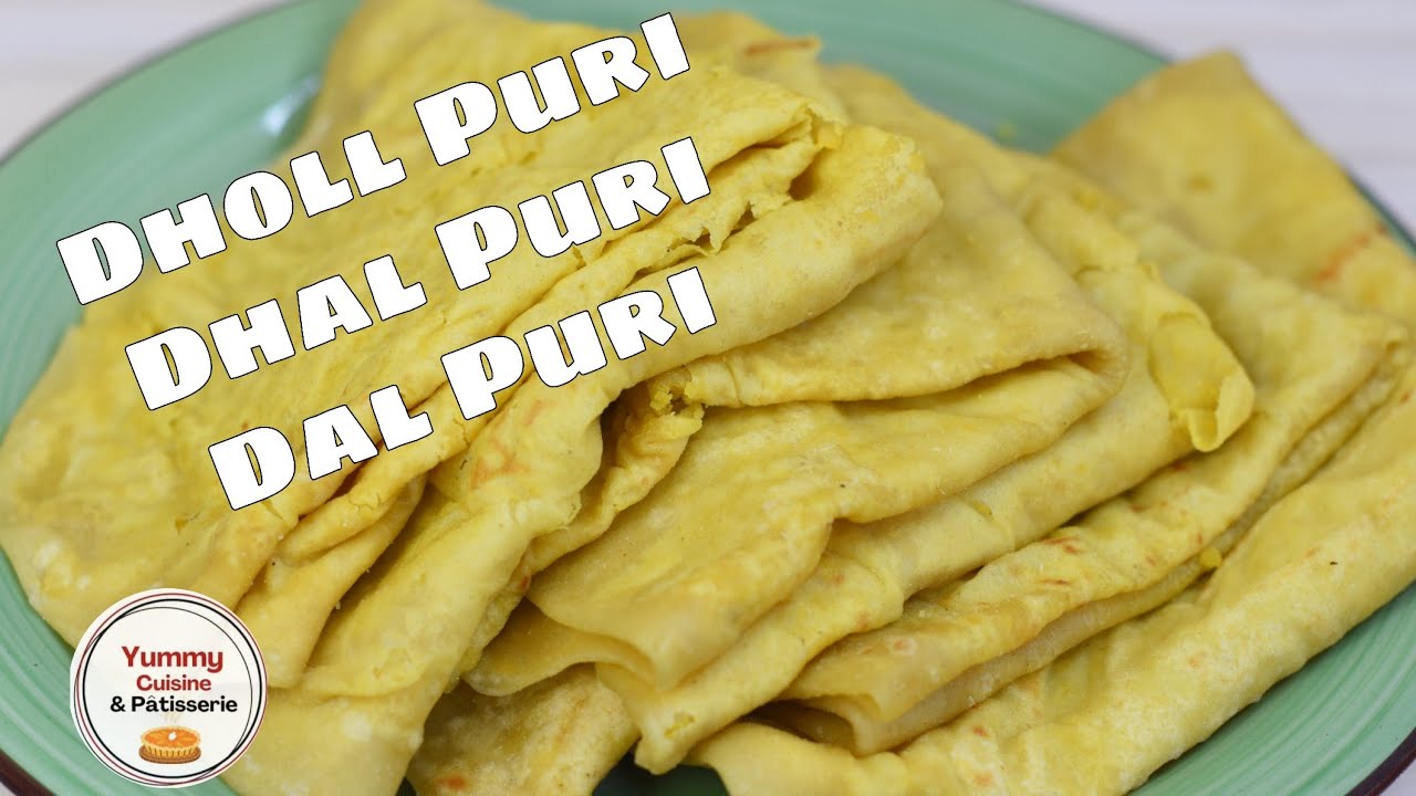 Dal puri Mauricien Dhall puri Mauritian dholl puri