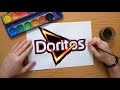 How to draw the Doritos logo