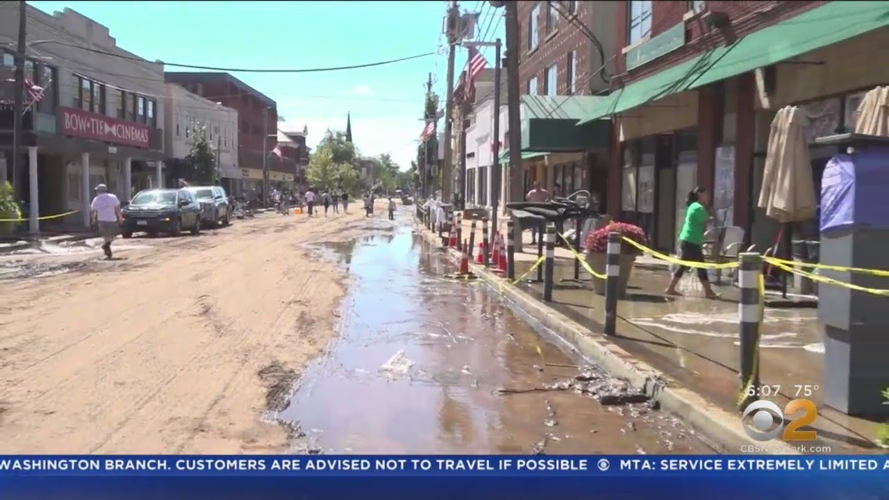 Millburn, NJ Cleaning Up From Devastating Flood YouTube