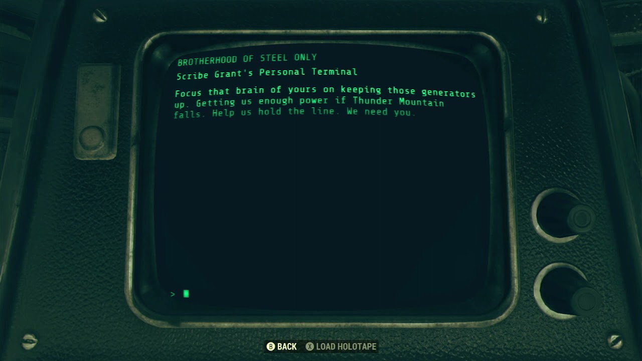 Scribe Grant’s Terminal Fallout 76 Terminal YouTube