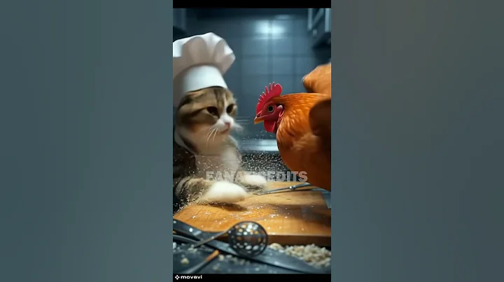 Can The Cat Escape The Chicken! Follow For More. #cat #cats #catvideos #viral #shorts  #viral