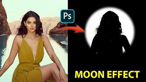 How to make circular white moon effects using Photoshop 2024