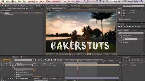 After Effects Tutorial  Sam Kolder Title Text Animation