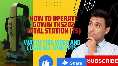How to Create New Job & How to do station setup & Back sight in   GOWIN TKS202 Total Station Machine