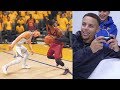 Stephen Curry Ankle Broken and Crossed Over By Kyrie Irving While Playing NBA LIVE 18 GAMEPLAY