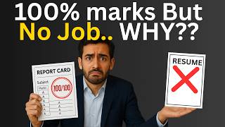 100% MARKS आने के बाद भी UNEMPLOYED क्यों??? " screenshot 1