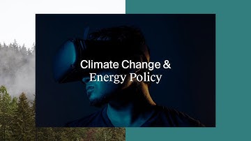 Masterclass- Climate Change & Energy Policy