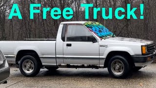 My free truck, a 1987 Dodge Ram 50