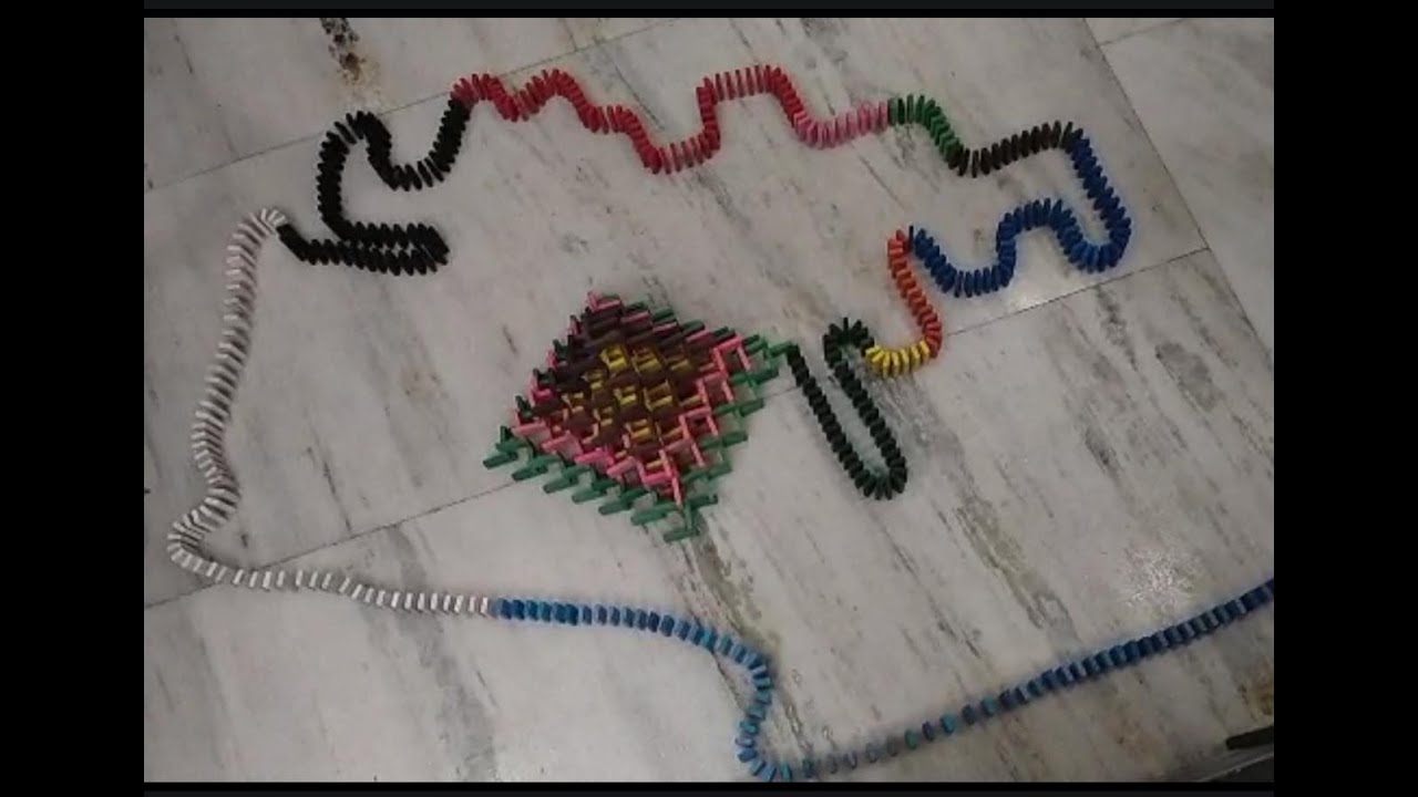 Domino Setup 13 | 3D Domino Pyramid | SM Dominoes - YouTube