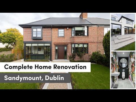 Videó: A megújult ház Dublinban büszkélkedhet a fából készült részletekkel és egy tégla kerítéssel