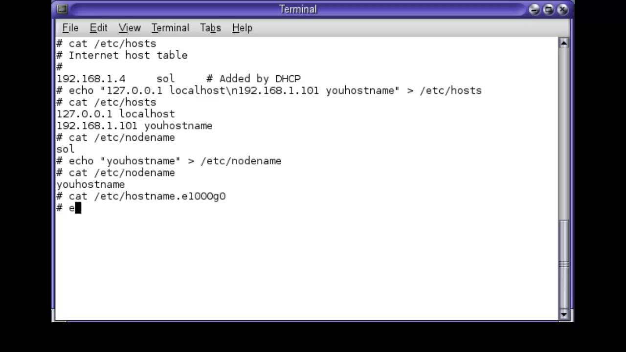  12 Sun Static Network Settings on Solaris