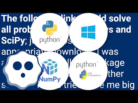 Windows Scipy Install: No Lapack/Blas Resources Found