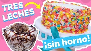 PASTELES SIN HORNO CON CEREAL (Tres Leches + Mini Cheesecakes) - La Cooquette