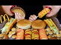 ASMR MCDONALD'S CHEESEBURGER, CORN DOG, CHOCO TACO ICE CREAM, CHOCOLATE BURGERS 먹방 | Kim&Liz ASMR