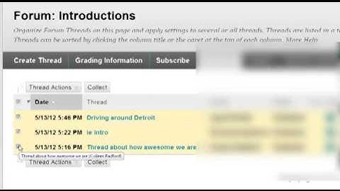Blackboard 9.1.13: Display All Discussion Board Posts
