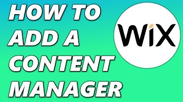 How to Add Content Manager on Wix (Quick & Easy)