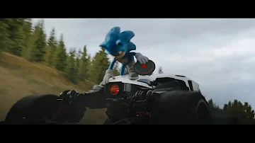 Sonic Movie: car chase scene with the Doomsday Zone theme replaced instead