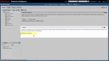 Adding Prompts to Dashboard Pages Using Oracle BI EE