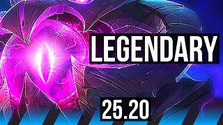 VEL'KOZ vs SYNDRA (MID) | Legendary | EUW Master | 25.20