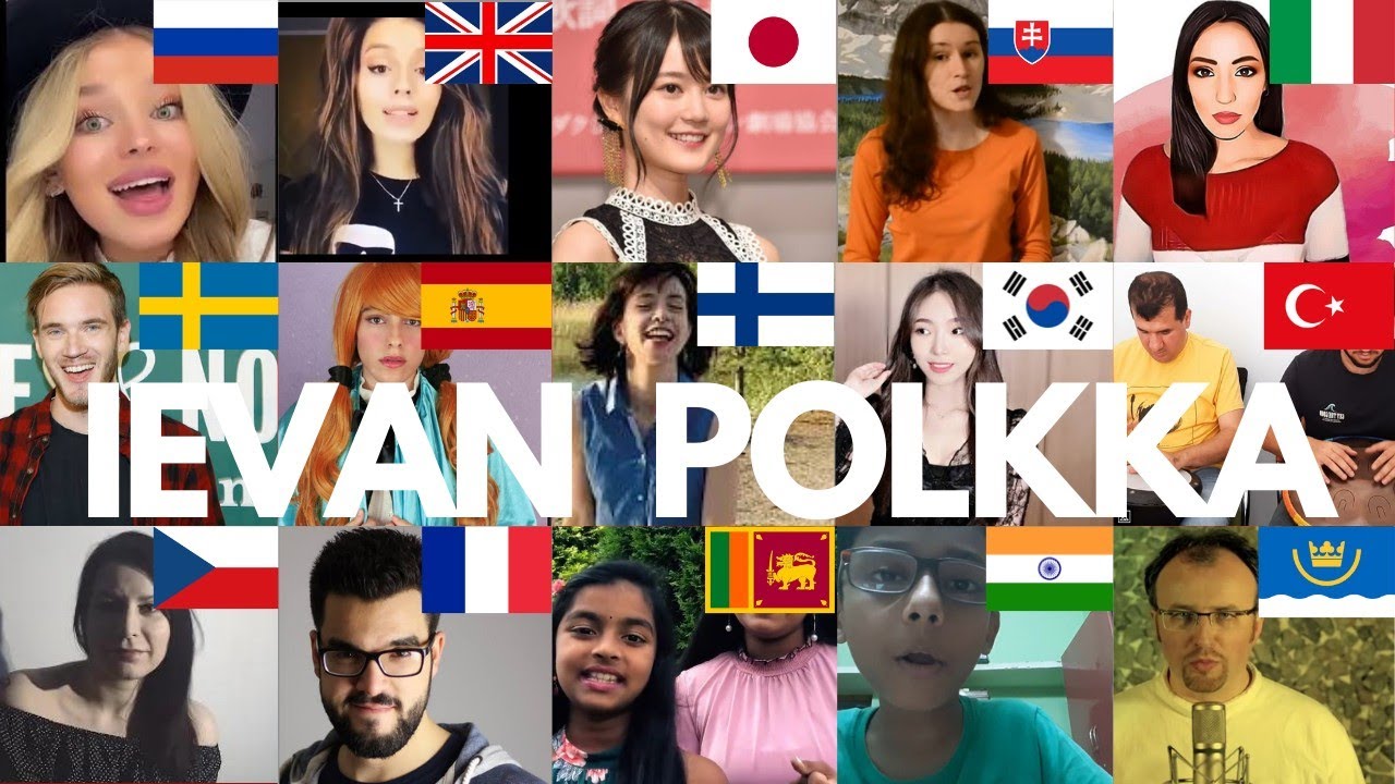 Who sang it better   Ievan polkka cover by aish  India USA Russia Uk indonesia Australia