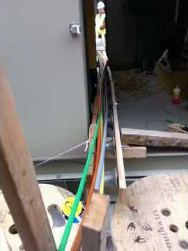 Pulling 600 KcMil feeders with a Maxis 10k tugger.