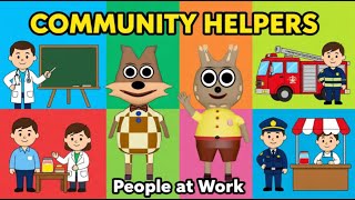 Community Helpers | People at Work | Learn Community Helpers for Kids | Pofy &amp; Tabi