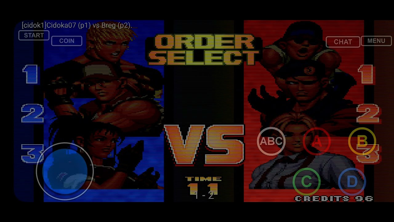 Cidoka07(p1) vs Breg (p2) Kof 98 partida online GGPO