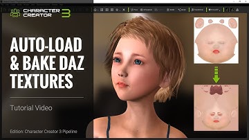 Character Creator 3 Tutorial - Auto-Load and Bake Daz Textures