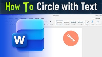 How to Put Text Inside a Circle Shape in Microsoft Word
