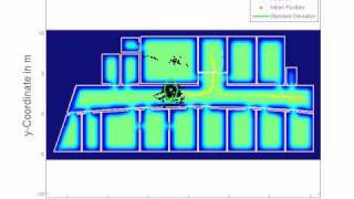 Indoor Pedestrian Tracking using IMU data, a Particle Filter and a learning Map