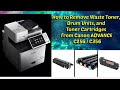 How to Remove Waste Toner, Drum Units, and Toner Cartridges from Canon ADVANCE C256 / C356
