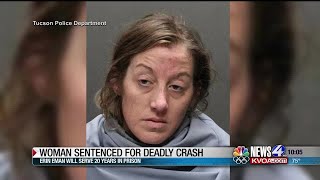 Woman sentenced to 20 years in fatal DUI crash