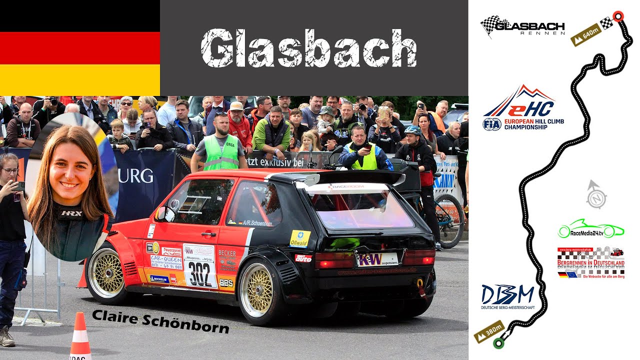 Hillclimb Onboard | Glasbach | Claire Schönborn | VW Golf STW | European Hillclimb Championship 2024