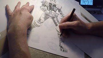 Inking Judge Dredd 1977 Part 15