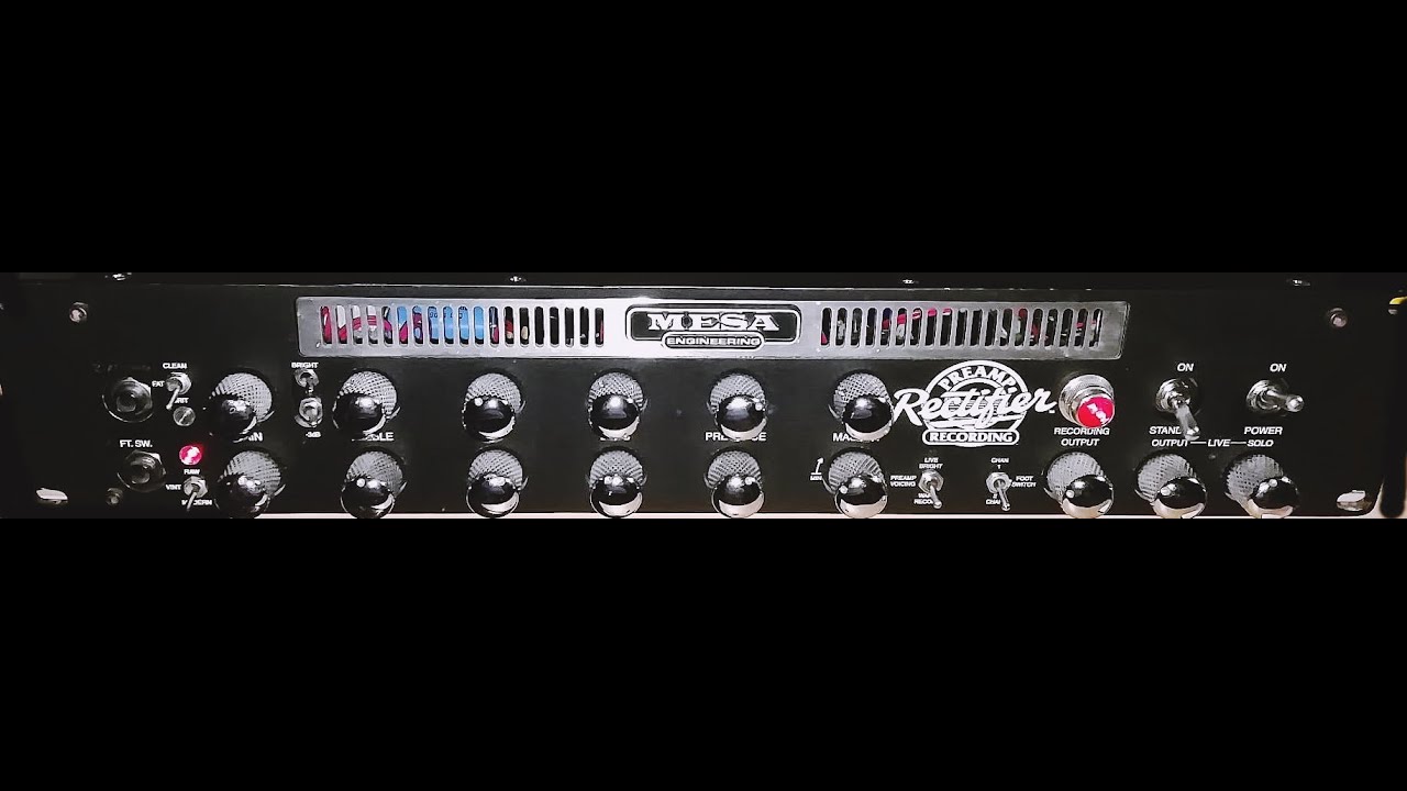MESA BOOGIE RECTIFIER RECORDING PREAMP without power amp - YouTube