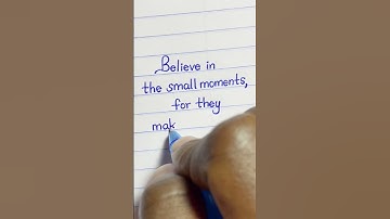 Believe in Small Achievements 😎 | English handwriting #beautiful #handwriting #believe #success