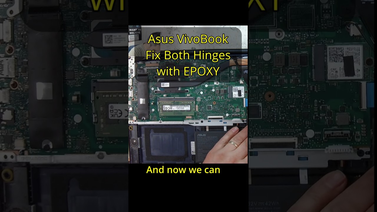 The $0 Epoxy Hinge  Laptop Fix! (Asus /  Lenovo) 💻 #shorts