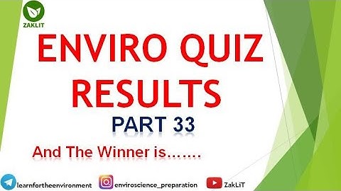 🏆The Winner is❓Environmental Science Quiz|NTA-UGC NET-JRF(Solution-33)