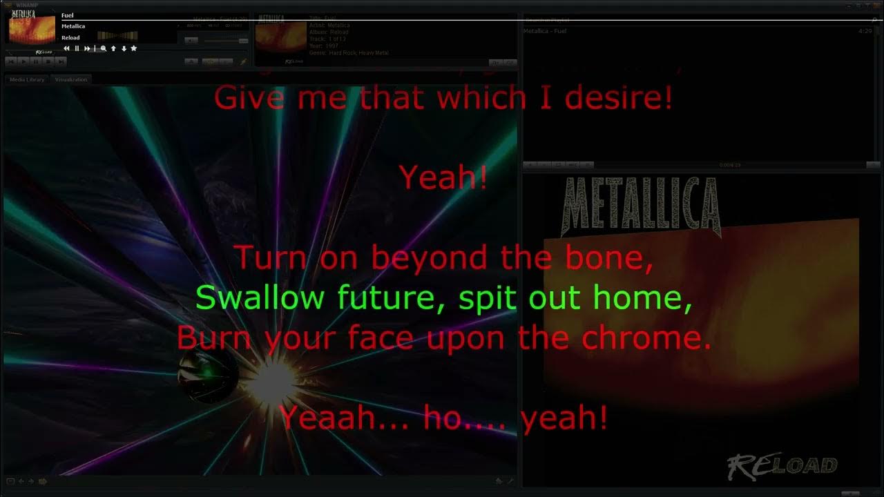Metallica Fuel • song with karaoke/synchronized lyrics YouTube Music