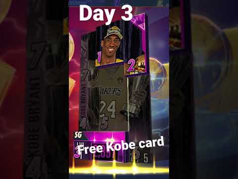 NBA 2k mobile: Free log in Kobe card Day 3