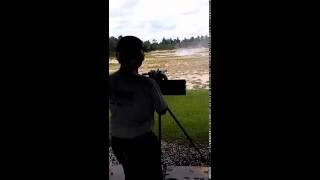 Bill shooting semi auto 1919a4 semi auto crank fire gun