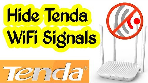 How To Hide Your Wi-fi Signals on Tenda Router | Hidden Network | Android User Official