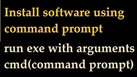 install software using command prompt windows 10 | install software using cmd windows 11