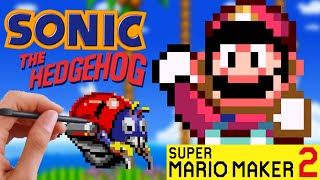 Recreating Sonic 1 \& 2 Enemies \& Items in Super Mario Maker 2