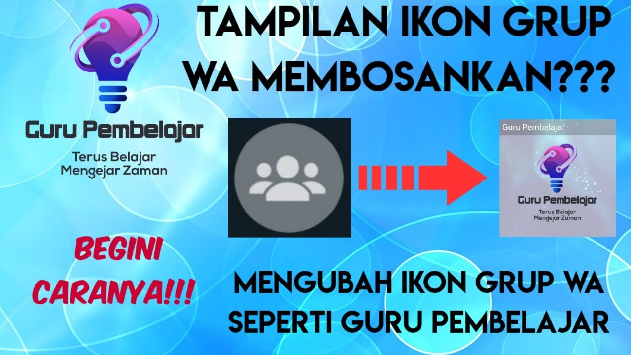Tutorial 3 : Mengganti ikon grup WA dengan Logo Maker 