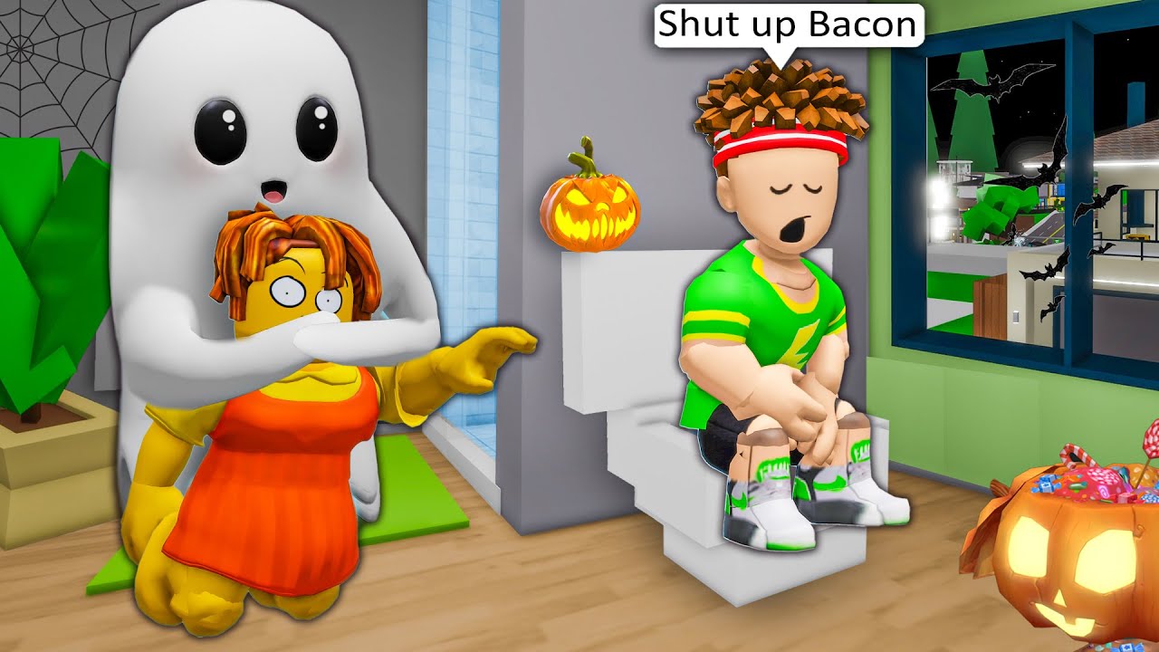 24 HOURS IN HAUNTED HOUSE 👻💀 | ROBLOX Funny Moments - YouTube
