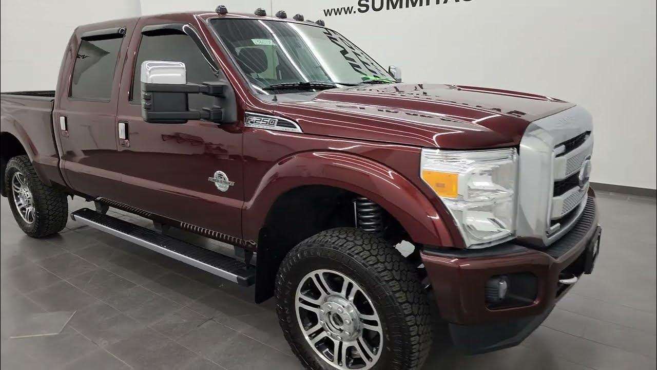 2016 ford f250 platinum lariat ultimate diesel bronzefire 4k walkaround