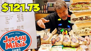 SPENT $121 AT JERSEY MIKE'S: ORDERED THE WHOLE MENU 🤤